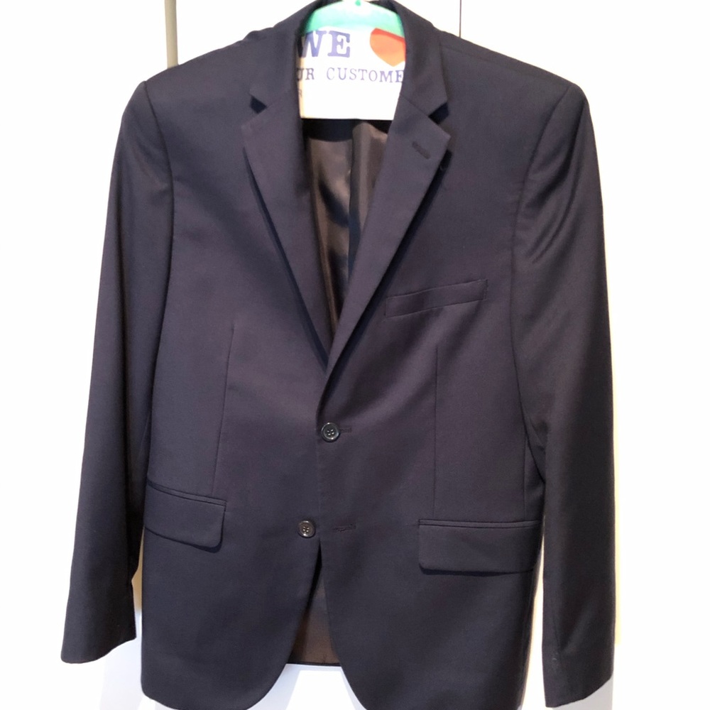 Navy Blue Suit with Vest and Pants